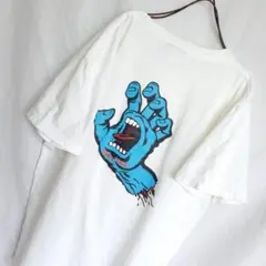 90s SANTACRUZ サンタクルーズ ハンドスケートボード 半袖 Tシャツ