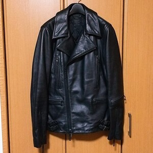 GalaabenD ガラアーベント ダブルライダースジャケット ブラック 黒 M 牛革 lewis leathers ルイスレザーズ ライトニング 666 レザー 