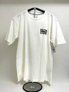 VOLCOM ボルコム AF212303CRM① メンズ XSサイズ 半袖Tシャツ クリーム色 バックプリント デザインティー 猫 ヴォルコム 新品即決 送料無料