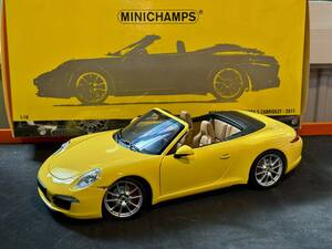 ★☆ポルシェ911カレラ4S (991)カブリオレ 2012 - Minichamps 1/18 未使用☆★