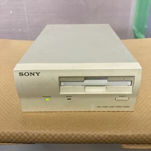 H05 SONY MO DISK UNIT RMO-S360ソニーMOディスクユニット 通電確認済み 現状品