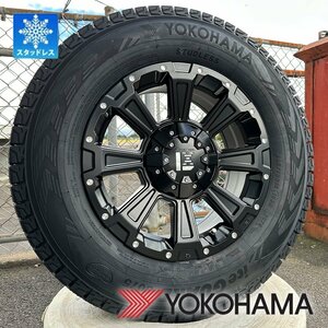 スタッドレス デリカD5 RAV4 アウトランダー ヨコハマ アイスガードG075 215/70R16 225/70R16 DeathRock タイヤホイールセット