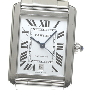 カルティエ CARTIER W5200028 タンクソロ XL デイト 自動巻き メンズ 良品 _816656