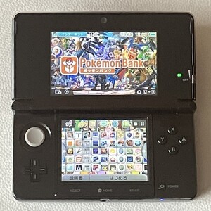 ニンテンドー3DS コスモブラック ポケモンバンク ポケムーバー 赤 緑 青 ピカチュウ 金 銀 クリスタル データ有