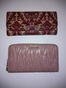 送料無料！！miumiu 長財布 2個セット☆