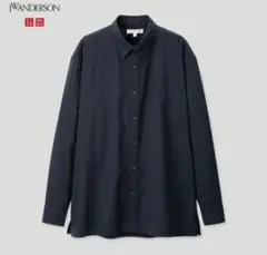 UNIQLO×JW ANDERSON ブロードオーバーサイズシャツ ネイビー