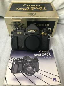 未使用品 キヤノン NEW F-1 1984年 ロスオリンピック モデル 外箱 取扱説明書 付属 動作品 CANON ロス五輪 ニコン F Nikon