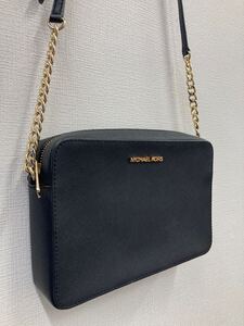 【40077】MICHAEL KORS　マイケルコース　JET SET　ショルダーバッグ　35T8GTTC9L　ブラック　黒