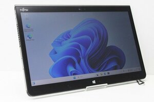 1円スタート タブレットPC Windows11 富士通 Arrows Tab Q736 Core i5 6300U SSD128GB メモリ4GB 13.3インチ カメラ タッチパネル