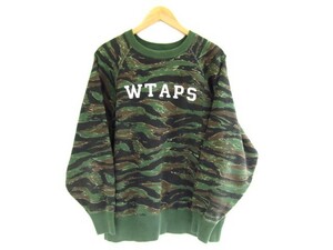 WTAPS ダブルタップス カモ柄スウェット トレーナー カモ柄 迷彩 Mサイズ 中古品 ◆100246