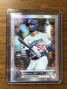 2022 Topps Chrome Mookie Betts Prism Refractor Los Angeles Dodgers