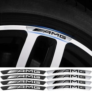 メルセデスベンツ AMG ステッカー デカール ホイール w204,w203,w212,w211,w124,w210,glc,gle,cla,4個