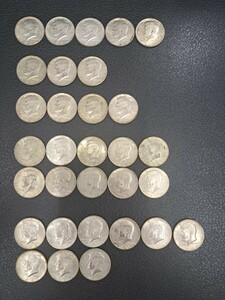 【１円スタート】ケネディ ハーフダラー 50セント アメリカ 銀貨 1964年～1969年 31枚 総重量約360g 