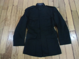 B-4 ミリタリー サバゲー コンバット 米軍放出品 US 実物 USMC MARINE ドレス ジャケット コート コスプレ 制服 黒 345Rサイズ