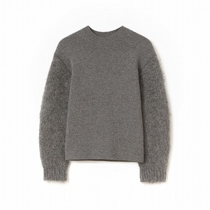 ジルサンダー （JIL SANDER） クルーネックセーター リラックスフィット ドロップショルダー ウェア J03GP0009 グレー 30（新品）