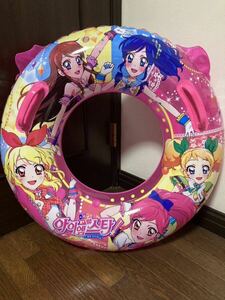 韓国版　アイカツ!　７５ｃｍ浮き輪　空ビ/空気ビニール/浮き輪