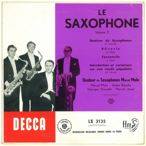 仏DECCA　「Le Saxophone Vol.2」　マルセル・ミュール四重奏団