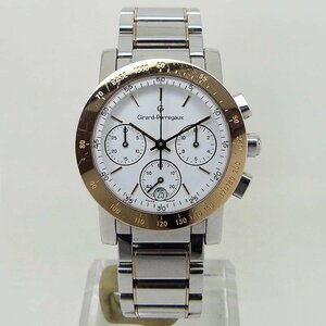 中古ジラールペルゴ【GIRARD-PERREGAUX】 7700 GP7001 クロノグラフ ホワイト メカクォーツ