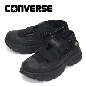 CONVERSE (コンバース) 31310821 オールスター R トレックウェーブ サンダル OX オールブラック CV107 US4.5-23.5cm