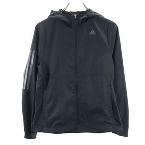 アディダス トレーニング ジップパーカー M ブラック adidas レディース