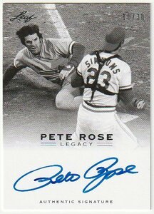 2011 LEAF PETE ROSE LEGACY Pete Rose Auto #/30 ピート・ローズ直筆サイン