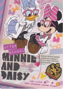 ♪★【新品】★サンスター文具 sun-star　両面下敷 キャラパレ DC AS2　M&D ディズニー MINNIE AND DAISY　A2091