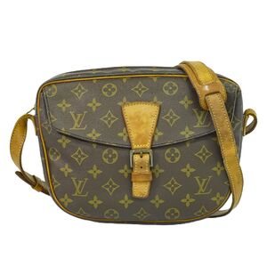 本物 ルイヴィトン LOUIS VUITTON LV ジョヌフィーユ モノグラム ショルダーバッグ ポシェット ブラウン M51225