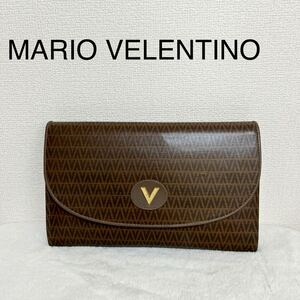 MARIO VALENTINO マリオバレンティノ クラッチバッグブラウンレディース THR-186