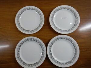 Best China MADE IN JAPAN 平皿　060304 23.5H2CM　4枚セット　パスタ　深平皿　 昭和レトロ　日本製本製　JAPAN