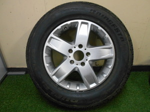 ベンツ Gクラス / ゲレンデ W463　ホイールタイヤ1本 A4634011402 7.5Jx18H2 ET63 タイヤ BRIDGESTONE P265/60 R18 管番523