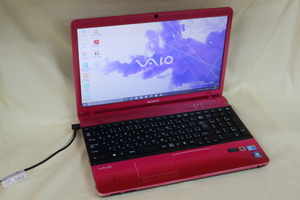 中古ノートパソコン SONY VAIO Eシリーズ VPCEB49FJ Windows10 COREi5 4GB 500GB 15.5inchワイド HD テンキー Blu-Ray Bluetooth カメラ