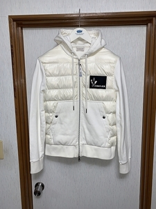 L MONCLER ダウン ジップパーカー