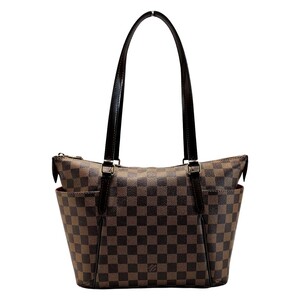 ☆☆ LOUIS VUITTON ルイヴィトン ダミエ トータリーPM N41282 エベヌ トートバッグ レディース ゴールド金具 布袋有 やや傷や汚れあり