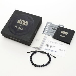 ★536058 美品 FOSSIL×Star Wars ダース・ベイダー ビーズブレスレット スターウォーズ フォッシル