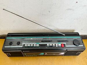 【動作良品】昭和レトロ　HITACHI 日立TRK-W101＊PERDISCO パディスコ＊ラジオカセットレコーダー