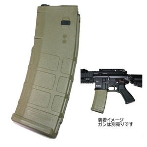 東京マルイ 次世代電動ガン M4系 HK416D 対応 P-MAG マガジン TAN 30/120連 切り替え式 スプリング給弾 [003B-TAN] BATTLE AXE 即♪≫