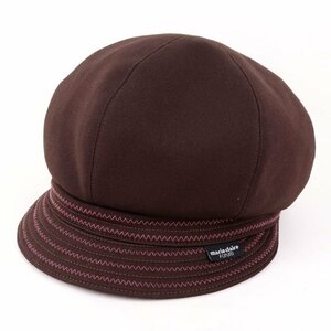 マリクレール キャスケット キャップ ブランド 帽子 レディース 57.5cmサイズ ブラウン mariclaire