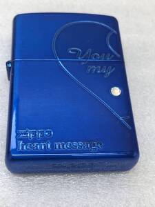 ★Zippoオイルライター　ハートメッセージ　Heartmessage　未使用品★