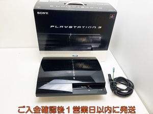 【1円】PS3 本体/箱セット 20GB ブラック SONY PlayStation3 CECHB00 初期化/動作確認済 PS1/2/3共にプレイOK G06-027tc/G4