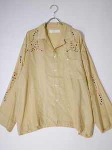 TOGA PULLA/トーガ プルラ Inner western shirt インナーウエスタンシャツ スタッズビジュー [LSHA75460]