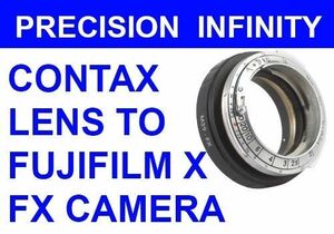 CONTAX RF NIKON S KIEV RF レンジファインダーレンズ → Fujifilm X FX ミラーレスカメラレンズアダプター★コンタックス ニコン Sキエフ