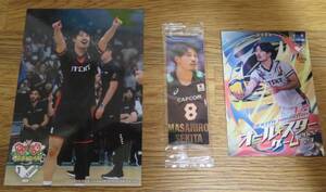 即決／男子バレーボール／Ｖリーグ／関田誠大選手／Ｖコレくじ景品１点とリアルカード／クレバーステッカー1点／非売品3点セット