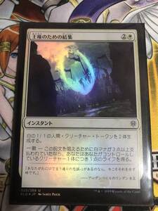 王権のための結集 foil エルドレインの王権 日本語 マジックザギャザリング MTG