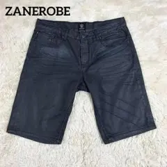 ZANEROBE W32 デニム ハーフパンツ 擦れ加工 ゼインローブ