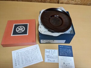 たち吉　円山　茶托　日本製　漆器　漆塗装　天然木　5枚セット