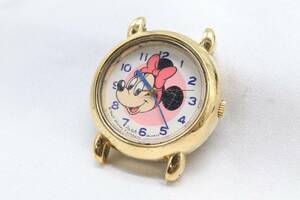 【W151-55】動作品 電池交換済 SEIKO ALBA DISNEY セイコー アルバ ディズニー ミニーマウス 腕時計 フェイスのみ V811-0550 レディース