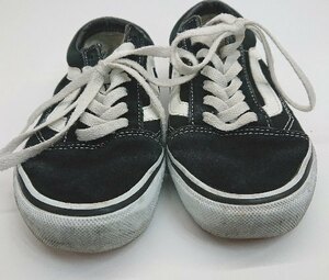 ◇ VANS ヴァンズ ローカット スニーカー シューズ サイズ23.0 ブラック　ホワイト レディース E