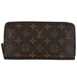 ルイ・ヴィトン Louis Vuitton ジッピー ウォレット ラウンドジップ ラウンドファスナー ブラウン フューシャ M41895 レディース 中古