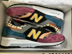 新品未使用Newbalance M997DJ MADE in USA 28cm ニューバランス　バーガンディー　ブラック　ゾゾ購入　アメリカ製