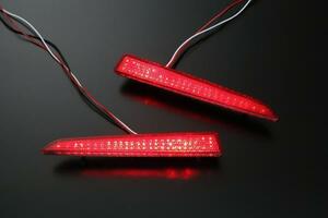 LED124発! LA650F/LS660F シフォンカスタム LED リフレクター [レッドレンズ] 反射機能付き